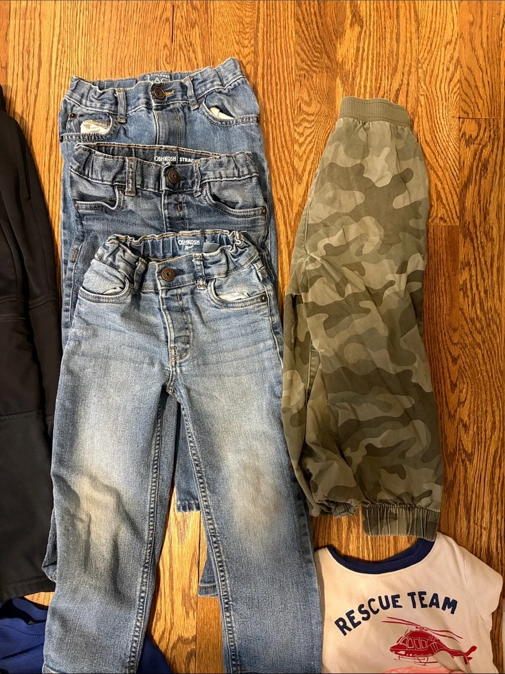 Mixed Boys Graphic Tops, Pants, and Jeans Lot - Multicolor